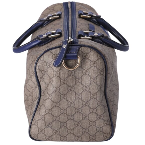 GUCCI GG Handbag 195451 Beige Navy Multi PVC Leather US Flag - Picture 5 of 9